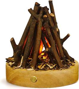 Lámpara de fuego Fake 3D Led Campfire Night Light Control táctil Pequeña <span class=keywords><strong>chimenea</strong></span> de imitación eléctrica Troncos Luces nocturnas <span class=keywords><strong>para</strong></span> <span class=keywords><strong>Navidad</strong></span> - Product Image 1