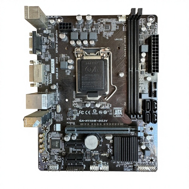 95% New H110M S2 Micro ATX LGA DDR4 32GB Desktop Motherboard LGA1151 Socket