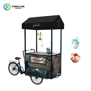 Chariot de glaces portable à vendre – Chariot à gelato mobile – Congélateur à glaces sur roues - Product Image 4