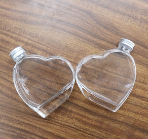 Độc đáo 180ml hình trái tim thủy tinh có nhu cầu chai kẹo tin nhắn chai thủy tinh cho đám cưới trang trí DIY - Product Image 3