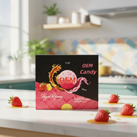 Boîtes à bonbons au miel de conception OEM avec pelliculage mat, gaufrage et impression dorée éphémère pour l'alimentation