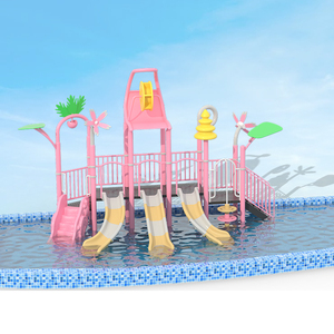 Parco giochi d'acqua all'aperto parco attrezzature piscina scivolo in fibra di vetro secchio e fontana combinazione acqua attrezzatura da gioco - Product Image 5