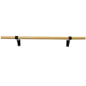 Dance Room Studio Barra horizontal Barra individual Madera tradicional Montaje en pared fijo Barra <span class=keywords><strong>de</strong></span> ballet - Product Image 1