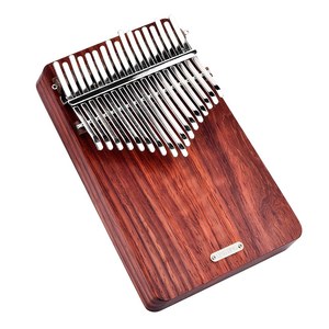 K17A Piano de pulgar portátil de 17 teclas Kalimba Mbira <span class=keywords><strong>Sanza</strong></span> Padauk con bolsa de almacenamiento Estuche de transporte Pegatinas de libros de música Tuning Hamm - Product Image 5