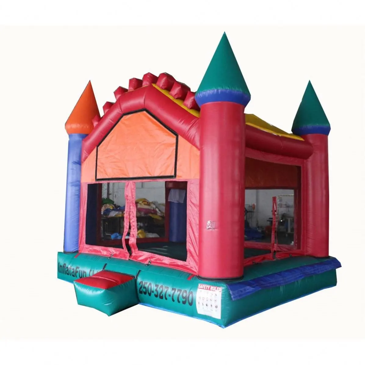 โรงงาน Inflatables การใช้งานเชิงพาณิชย์กระโดดเด้งปราสาทเด็กกลางแจ้งหรือในร่มกระโดดตีกลับบ้านสำหรับขาย