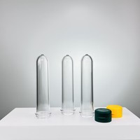 Préformes PET transparentes de 60 grammes, calibre 28, en vrac, pour le soufflage de bouteilles d'eau potable