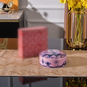 Modern Italian 1735 Ceramic Candy <b>Box</b> Living Room Ornament Home Entrance Decoration Retro Light Luxury High-End Ornament - Product Image 1