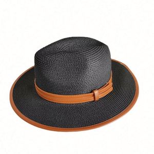 Sombrero Fedora de Paja con Visera para el Sol, Estilo Casual para Hombre y Mujer, Protección Solar para la Playa y el Verano 2023 - Product Image 2