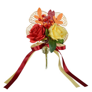Dongchen Crafts - Lazos para Cortinas con Diseño de Rosa, Flor de Seda de 10 cm a 30 cm, Decoración para el Hogar y Bodas - Product Image 5