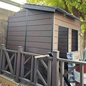 Abri de jardin modulaire en WPC, <span class=keywords><strong>kit</strong></span> DIY, structure en aluminium, longue durée de vie, pour stockage extérieur en Australie, anti-pourriture, entrepôt moderne, atelier - Product Image 3