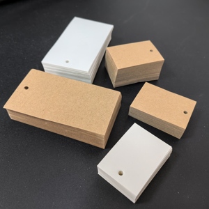 Groothandel Op Maat Gemaakte Kraftpapier Hang <span class=keywords><strong>Tags</strong></span> Goedkope Blanco Katoenen String Bedrukt Kledingstuk En Schoenlabels - Product Image 3