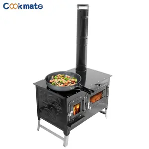 Cookmate wood Stove Indoor , Tent Wood Stove,hunting lodge Burning stove, cooking plow with Oven cooking partition