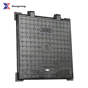 EN124クラスB125 Hangxing CE/ISO9001認証取得済み金属製二重シール黒色角型鋳鉄道路用マンホール蓋 - Product Image 3