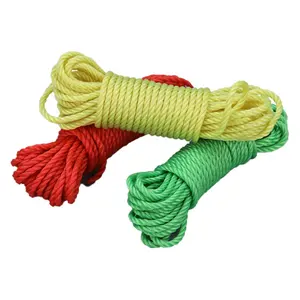 Customized diameter Stretch Resistance pp twisted rope twine for fishery industry