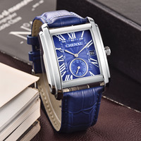 Jam tangan pria, Chronograph, jam tangan kuarsa olahraga pria, jam tangan bisnis kasual sederhana mewah