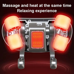 Oreiller de massage portable pour le cou et les épaules, avec vibration du muscle trapèze, pétrissage 6D, airbag chauffant, soulagement de la douleur, contrôle du temps, modèle JR-1 - Product Image 4