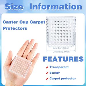 Limpar Protetores De Tapete De Plástico Transparente Rodízios Spiked Móveis De Borracha Confortável Copos para Sofás Móveis De Proteção - Product Image 2