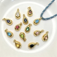 Collier en paracorde plaqué or 18 carats avec breloque zircon, tendance estivale, pour la fabrication de bijoux DIY, accessoires de mode