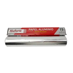 37.5Sq.ft. Food Grade Foil Paper Aluminum Foil Roll Kitchen Use Food Wrapping Aluminum Paper Paper Tin Foil Price 10M