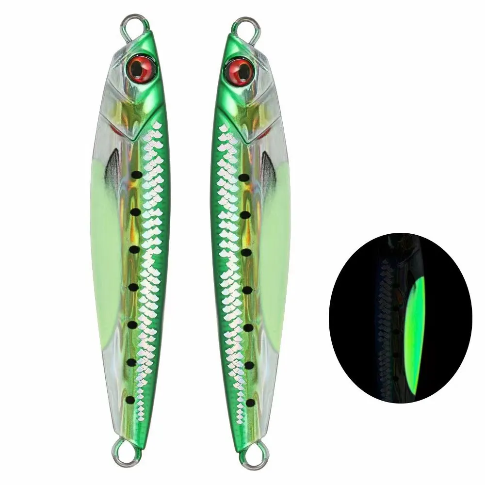 Jiggingduke Duo 3D in 40g 60g bờ đúc chậm sân jigging câu cá kim loại Jig chì jigging biển câu cá thu hút