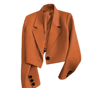 2025 primavera autunno <span class=keywords><strong>verde</strong></span> smeraldo Blazer da <span class=keywords><strong>donna</strong></span> taglia piccola abito per tutte le stagioni per ragazze - Product Image 3