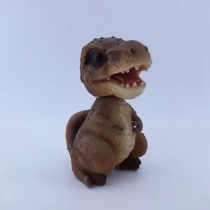 All'ingrosso scuotendo la testa bambola 3d resina personalizzata poliresina versione Q personaggi dei film dei cartoni animati Bobble DINO Head Figurine