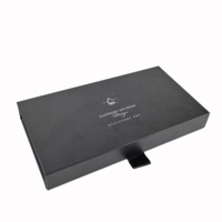 Boîte coulissante de luxe en carton rigide rigide à impression personnalisée avec emballage de boîte cadeau à tiroir en corde avec ruban