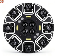 Nouvelle Lampe de Scène à Tête Mobile 150W 8 Bras LED Laser RGBW avec 4*3W Perles Lumineuses RGB DMX512 pour KTV, Discothèque, Bar, Fête, Mariage