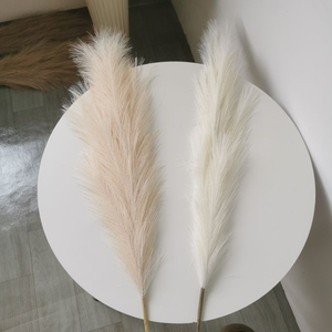 Nouveau Bouquet <span class=keywords><strong>de</strong></span> décoration multicolore <span class=keywords><strong>de</strong></span> 43 pouces 110cm emballé grand moelleux <span class=keywords><strong>fausse</strong></span> <span class=keywords><strong>herbe</strong></span> <span class=keywords><strong>de</strong></span> <span class=keywords><strong>pampa</strong></span> artificielle pour l'obtention du diplôme et Pâques - Product Image 3