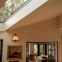Ventana Abatible de Aluminio con Rotura de Puente Térmico, Doble Acristalamiento, Vidrio Templado Low-E, Marco Delgado Minimalista para Exteriores de Viviendas