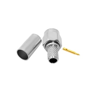 Conector RF Macho de Latón para <span class=keywords><strong>Cable</strong></span> <span class=keywords><strong>Coaxial</strong></span> LMR200 RG58 RG223 RG400, <span class=keywords><strong>Componentes</strong></span> Electrónicos con Buen Rendimiento de Blindaje de Fábrica - Product Image 2