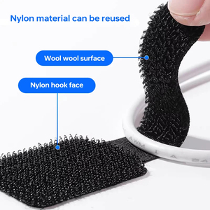 Wholesale Reusable Fastening Wire Organizer Adjustable Cable Ties Cord Rope Holder Self Adhesive <b>Computer</b> <b>Desk</b> Straps Manager - Product Image 3