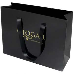 Customized Luxury Famous Brand Packaging Paper Bag Cardboard with <b>Ribbon</b> Handle Printed Logo Coated <b>Gift</b> Shopping Bag - Product Image 5