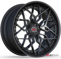 Jantes forgées en 2 pièces en fibre de carbone 19 20 21 22 23 pouces, carbone intégral pour C8 G63 G500 911, jantes de voiture de tourisme