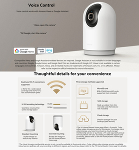 Version mondiale originale. Caméra intelligente <span class=keywords><strong>Xiaomi</strong></span> C500 <span class=keywords><strong>Pro</strong></span> 5MP avec puce de sécurité MJA1, HDR, détection d'animaux, fonctionnalités IA, zoom panoramique/inclinaison pour la surveillance - Product Image 6