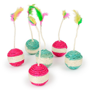 Kinghon Funny <b>Interactive</b> Indoor <b>Cat</b> Scratcher Self-Helming Feather Mouse <b>Toy</b> Anti-Boring Artifact for Kitten Pet Chew <b>Toys</b> - Product Image 2