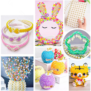 Vente en gros de kits de perles en argile polymère faits à la main pour la fabrication de bijoux et de bracelets avec perles lettres, cadeaux artisanaux DIY pour filles, collection 2024 - Product Image 6