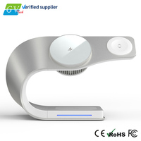 Support de chargeur sans fil rapide 25W avec ventilateur de refroidissement 3-en-1, station de charge magnétique en ABS, support de bureau QC3.0 Type-C pour téléphone portable