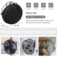 Housse de protection anti-poussière Oxford 600D Housse de ventilateur murale étanche pour ventilateurs de 18 à 20 pouces Housse de ventilateur extérieure durable et portable