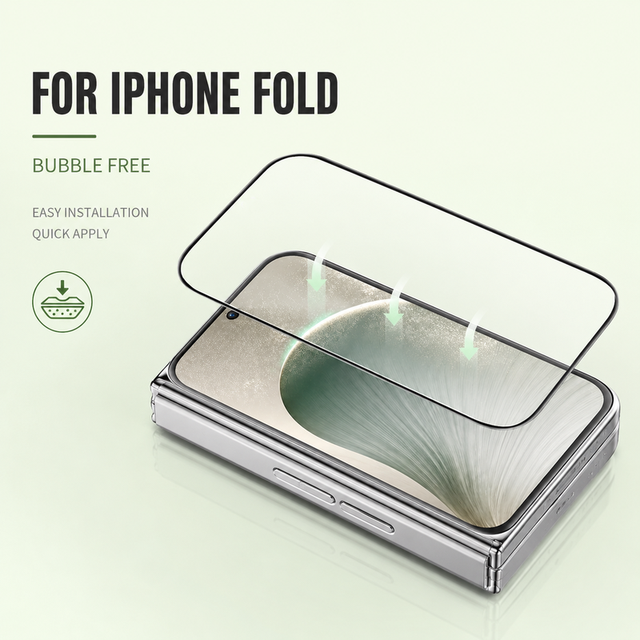 Ready Stock Tempered Glass for iPhone Ultra Fold Duo HD Full Screen Cover 9H Hardness Shockproof Anti Scratch Protective Film
