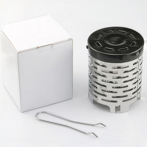 Estufa Portátil <span class=keywords><strong>de</strong></span> Acero Inoxidable para Acampar al Aire Libre con Cubierta <span class=keywords><strong>de</strong></span> Calefacción, Mini Calentador Infrarrojo para Equipo <span class=keywords><strong>de</strong></span> Supervivencia en Invierno - Product Image 4