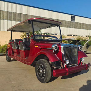 Nouvelle Voiture Électrique Vintage Classique pour Adultes, 8 Passagers, Couleur Rose, Homologuée pour la Circulation Routière, Batterie au Plomb, 60 km/h, Télécommandée - Product Image 1