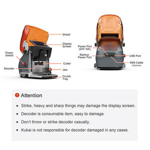 Máquina de Corte de Llaves Automática <span class=keywords><strong>Kukai</strong></span> All in One Alpha Pro, Herramientas de Cerrajería, Nueva Máquina de Copia de Llaves de China - Product Image 3