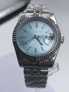 Montre mécanique automatique de haute qualité avec mouvement NH35, bracelet en acier inoxydable, calendrier, vente en gros - Product Image 3