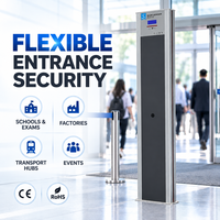 Détecteur de métaux portatif multi-zones pour aéroport, utilisable en unité autonome
