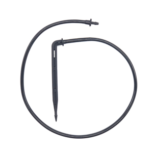 One Ways Split Irrigação Straight Bend Seta Dripper para Greenhouse Sistema de Irrigação por Gotejamento - Product Image 1