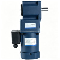 Moteur à induction monophasé AC 90 mm 120 W avec réducteur à engrenages coniques hélicoïdaux à 90 degrés pour machine d'emballage, protection IP20, IE2