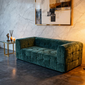 أريكة Loveseat الحديثة ، الأريكة العظم في صندوق مع تصميم معنقدة رغوة الذاكرة عالية المرونة - Product Image 3