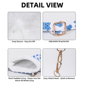 Cuccia 2in1 per Animali Domestici, Letto Caldo per Riccio, Scoiattolo, Criceto, Porcellino d'India, Borsa Invernale, Tappetino, Borsa da Viaggio a Tracolla per Criceti - Product Image 4