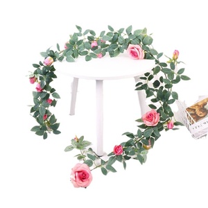 Nouvelle Collection : Plantes Murales Artificielles Réalistes – Vigne <span class=keywords><strong>de</strong></span> Roses Décorative Murale Très Demandée - Product Image 5